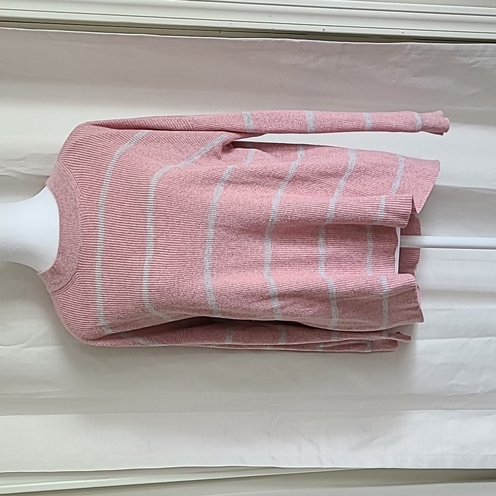 American Eagle Jegging Fit Sweater, Pink and Grey, Size M.